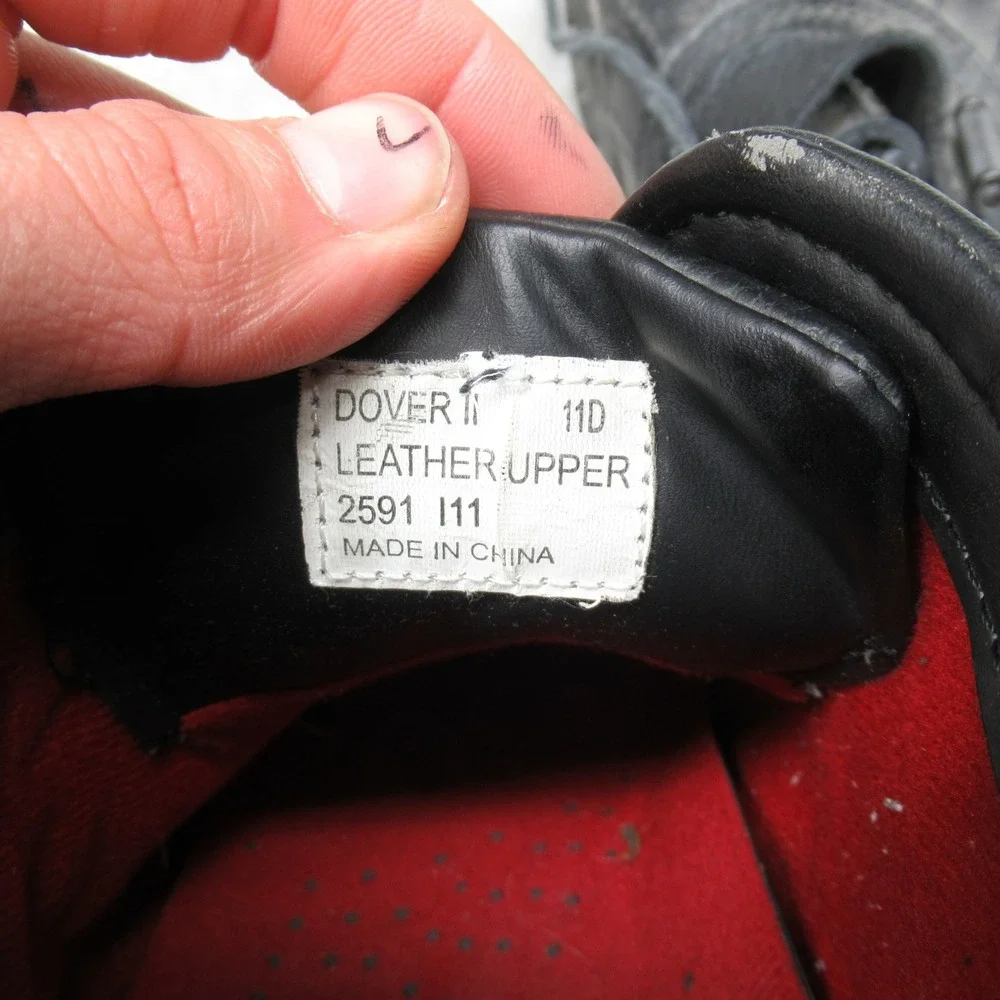 Polo Ralph Lauren Mens 11D Duck Boots Dover‎ II Black Leather Buckle Waterproof